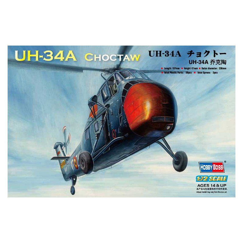 UH-34A 1/72 plastic helicopter model | Scientific-MHD
