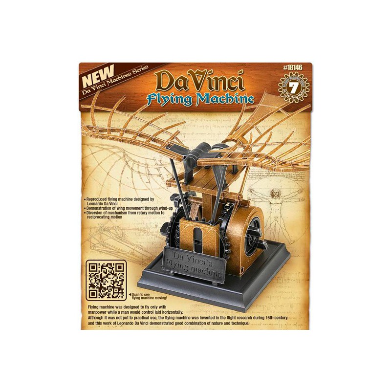 Flying Machine L. D. Vinci educational plastic model | Scientific-MHD
