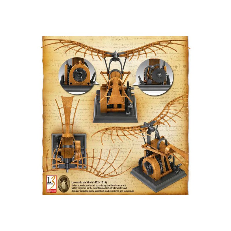 Flying Machine L. D. Vinci educational plastic model | Scientific-MHD