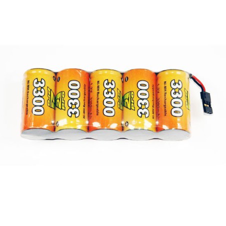 NIMH battery for radio controlled device Pack RX S 6.0V/AP-3300UV JR | Scientific-MHD NIMH battery for radio controlled device Pack RX S 6.0V/AP-3300UV JR | Scientific-MHD