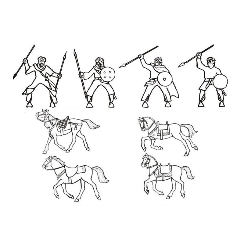 Light cavalry figurine Almoravid1/72 | Scientific-MHD