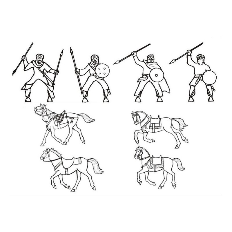 Light cavalry figurine Almoravid1/72 | Scientific-MHD
