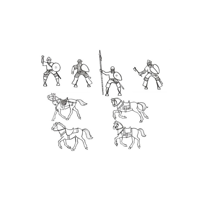 Heavy cavalry figurine Andalusian1/72 | Scientific-MHD