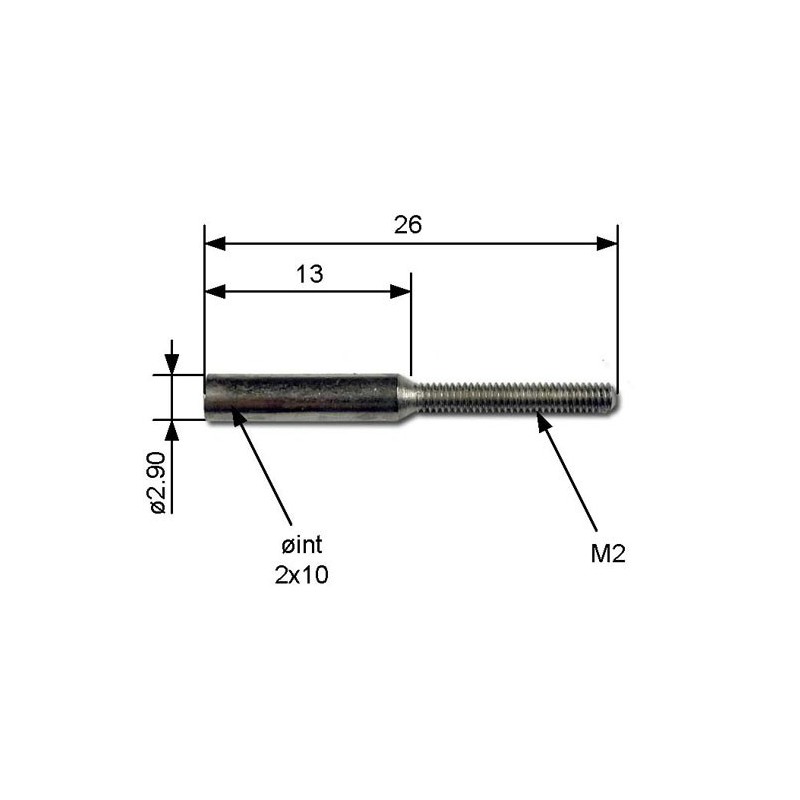 Embedded accessory M2 to be solders (8 pcs) tips | Scientific-MHD