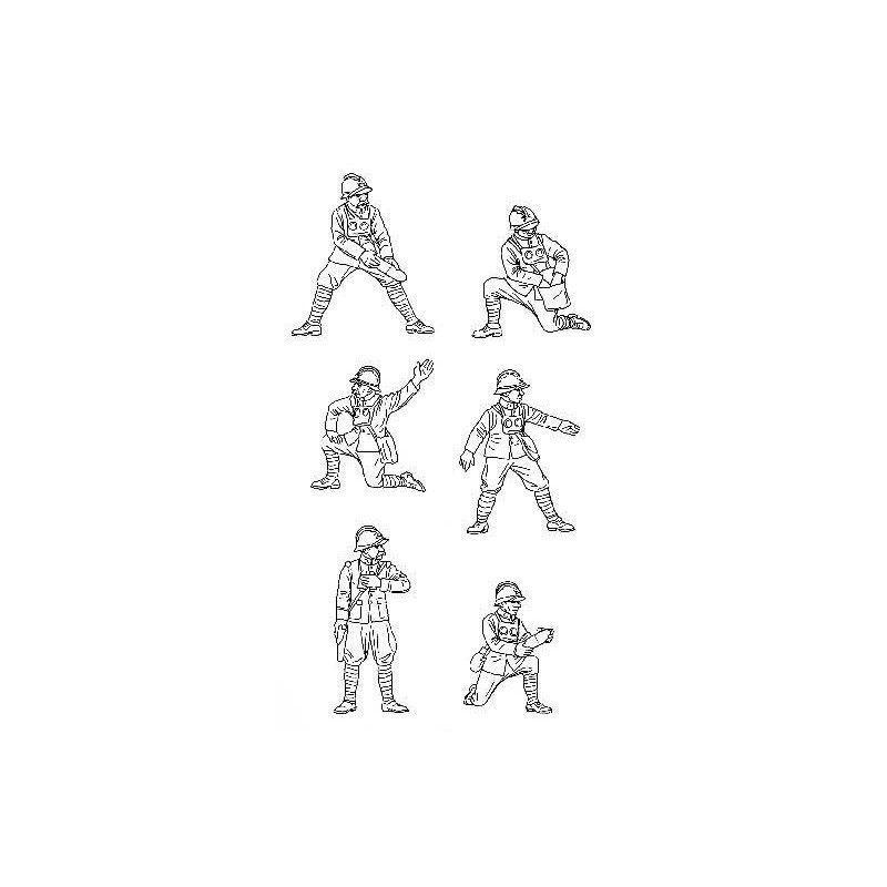 French canon figurine 75mmwwi 1/72 | Scientific-MHD