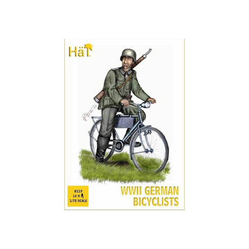 German cyclists figurine wwii 1/72 | Scientific-MHD