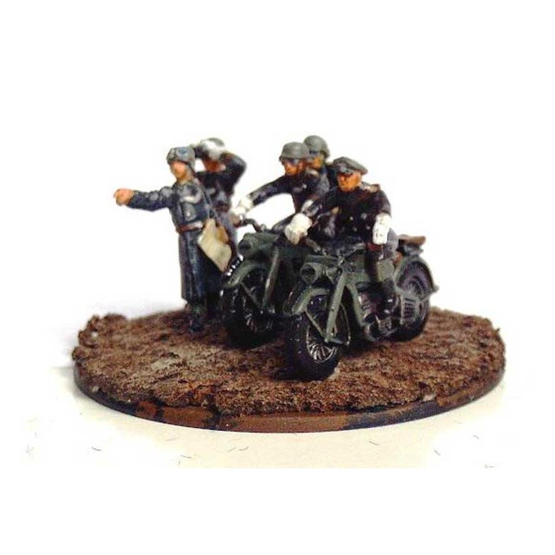 German motorcycle figurine wwii 1/72 | Scientific-MHD