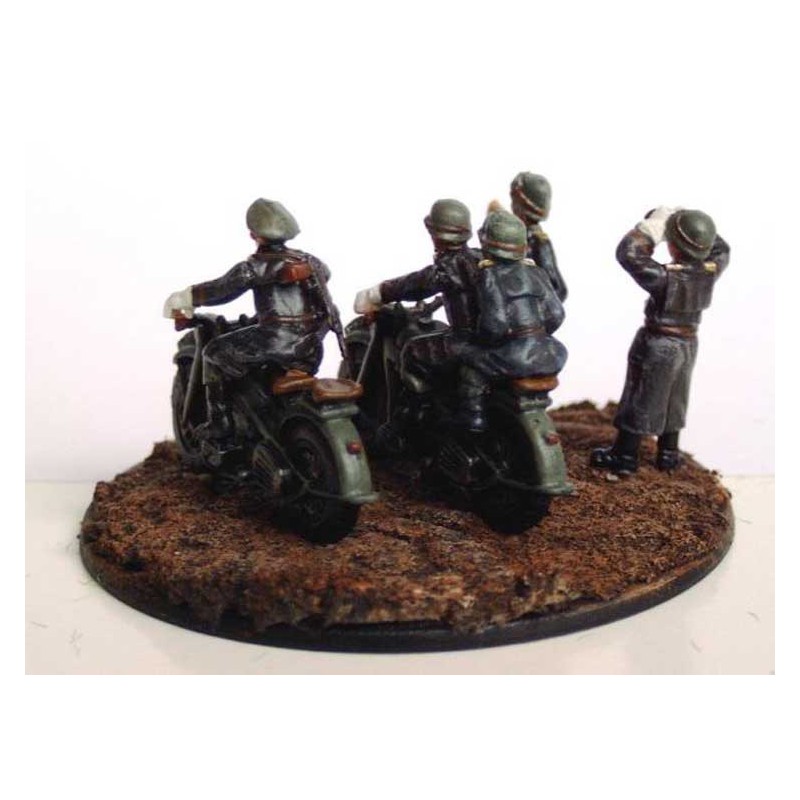 German motorcycle figurine wwii 1/72 | Scientific-MHD