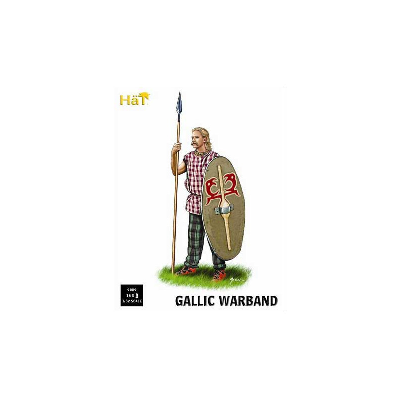 Gallic 1/32 war band figurine | Scientific-MHD