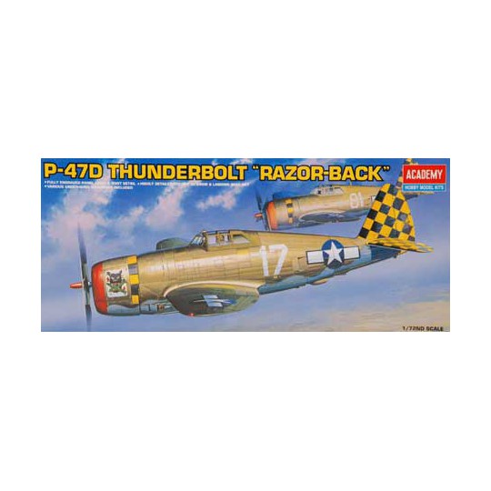 P-47D Razorbak 1/72 plastic plane model | Scientific-MHD