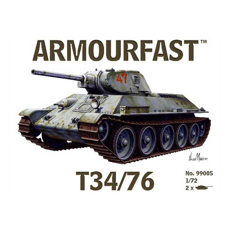 Russian T34/76 plastic tank model (2 pcs) 1/72 | Scientific-MHD