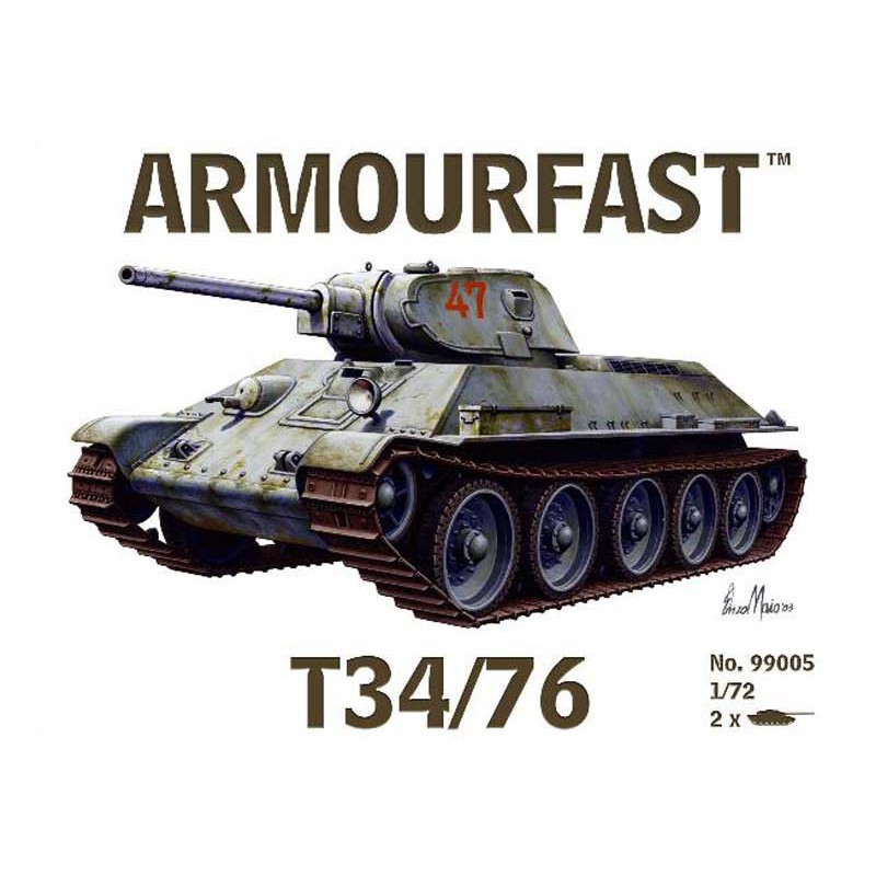 Russian T34/76 plastic tank model (2 pcs) 1/72 | Scientific-MHD