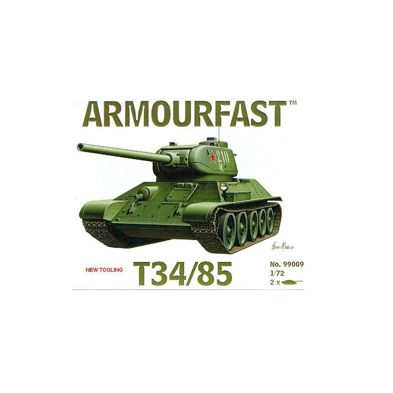 Russian tank plastic tank model T34/85 (2pcs) 1/72 | Scientific-MHD