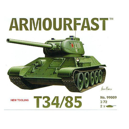 Russian tank plastic tank model T34/85 (2pcs) 1/72 | Scientific-MHD