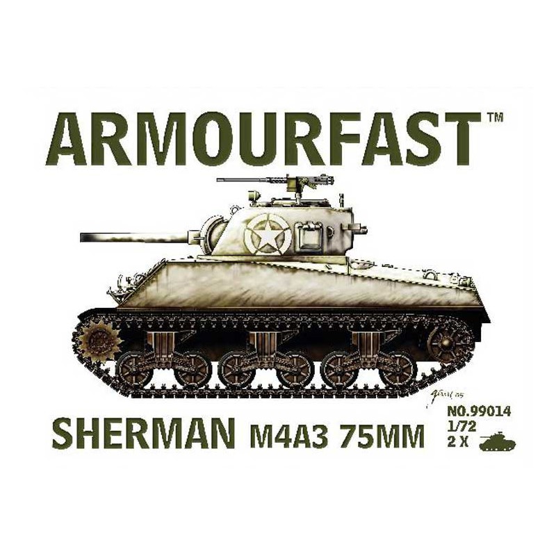 Sherman M4 A3 75 mm (2p) 1/72 plastic tank model | Scientific-MHD