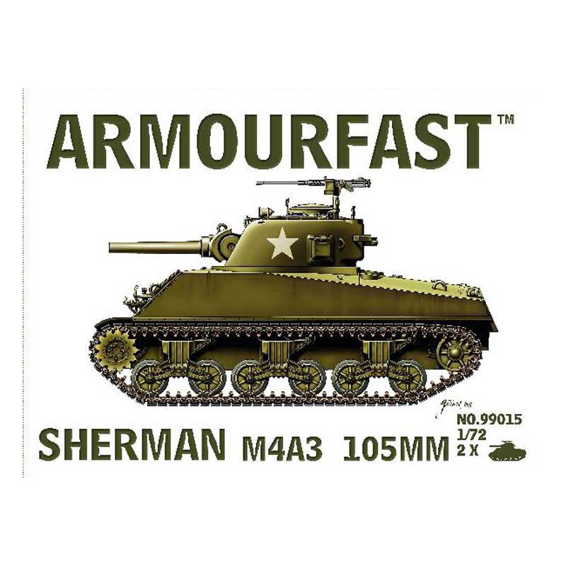 Sherman M4 A3 105 mm (2p) 1/72 plastic tank model | Scientific-MHD