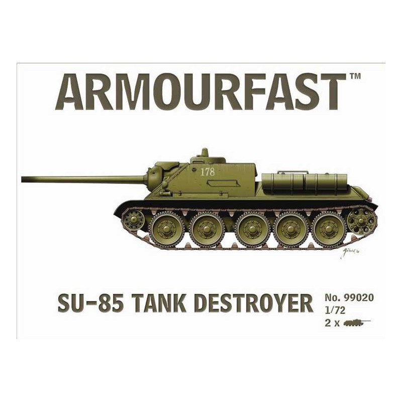 Russian Su85 plastic tank model (2pcs) 1/72 | Scientific-MHD