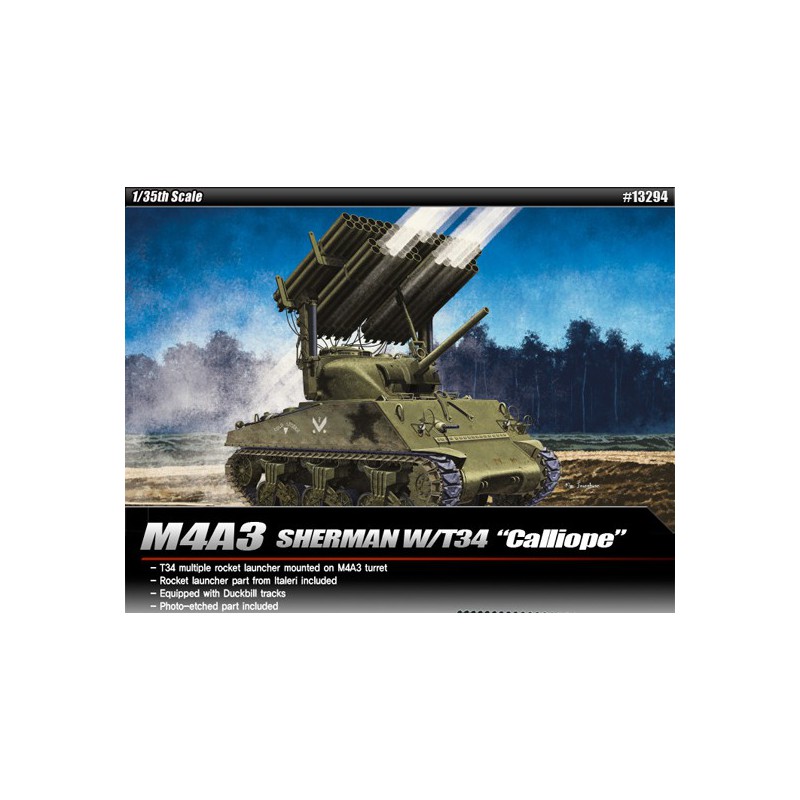 M4A3 Sherman Calliope 1/35 plastic tank model | Scientific-MHD