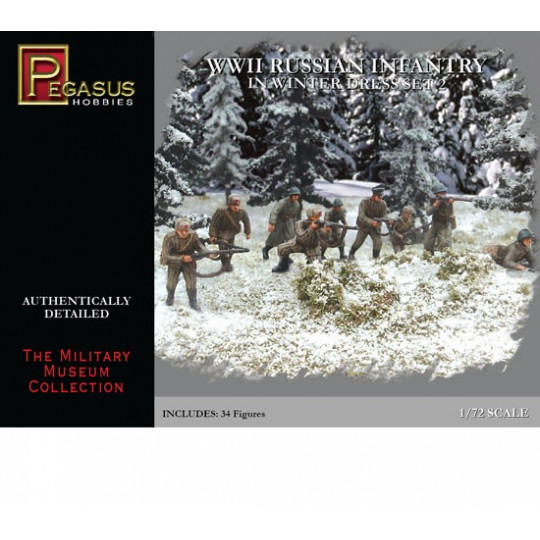 Russian infantry figurine 1/72 winter clothes | Scientific-MHD