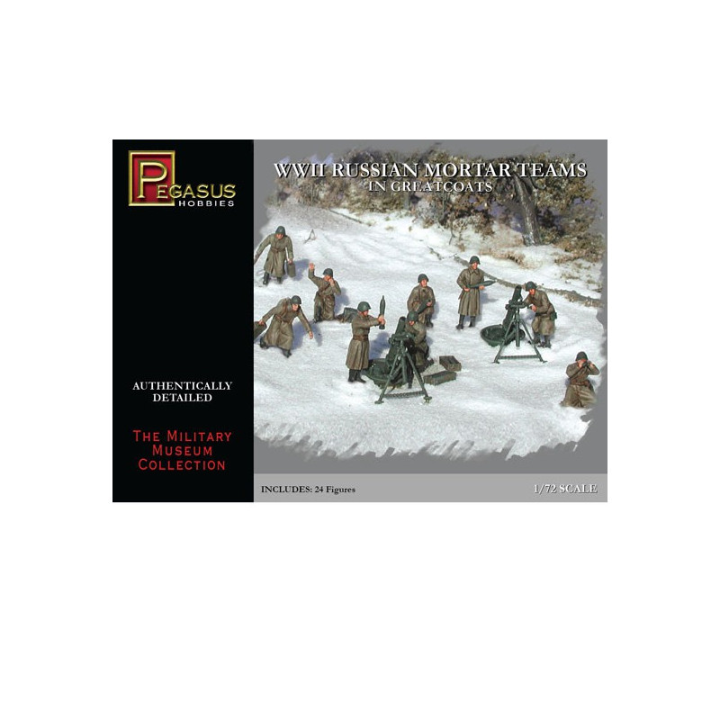 Russian mortars figurine in 1/72 Greatcoates | Scientific-MHD