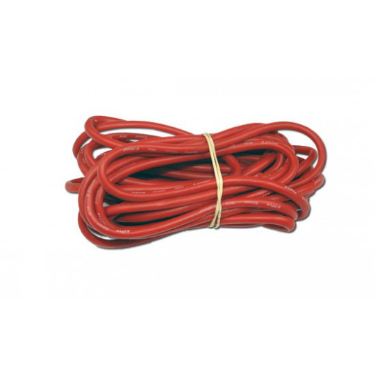 Charger for batteries for radio -controlled Silicone wire AWG9 6.63mm2 red length 5m | Scientific-MHD