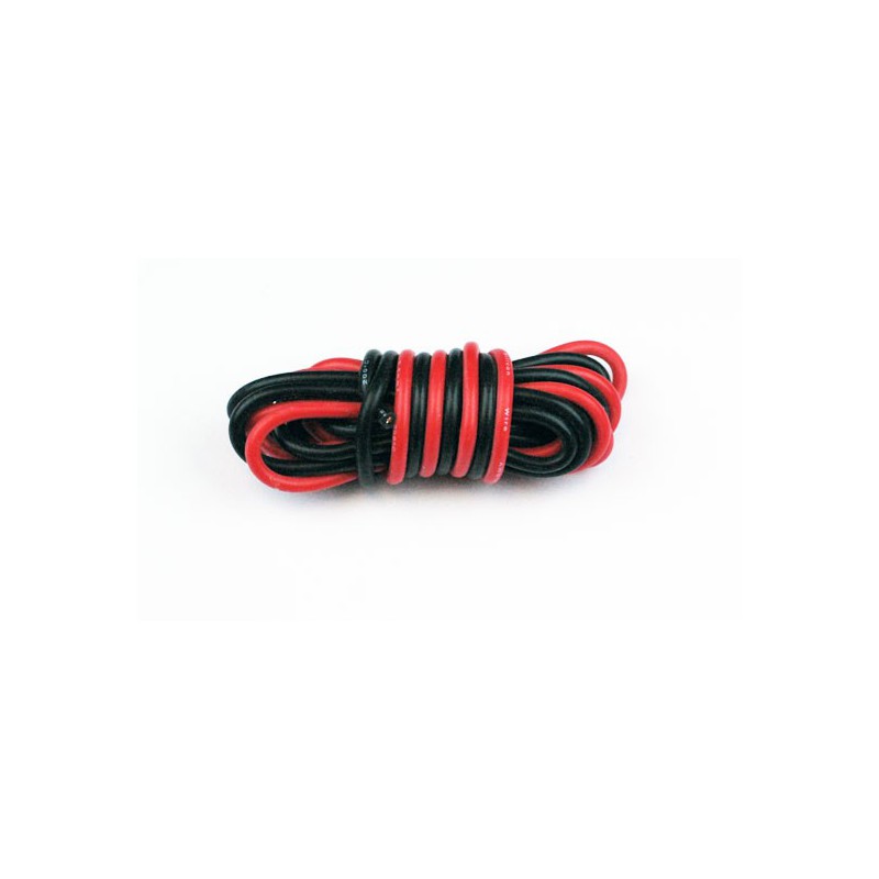 Charger for accusation for radio -controlled device silicone wire AWG18 0.81mm2 red+black length 1m | Scientific-MHD
