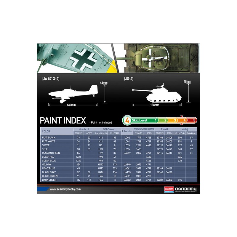 Plastic plane model Ju 87b-2 + JS-2 1/72 | Scientific-MHD