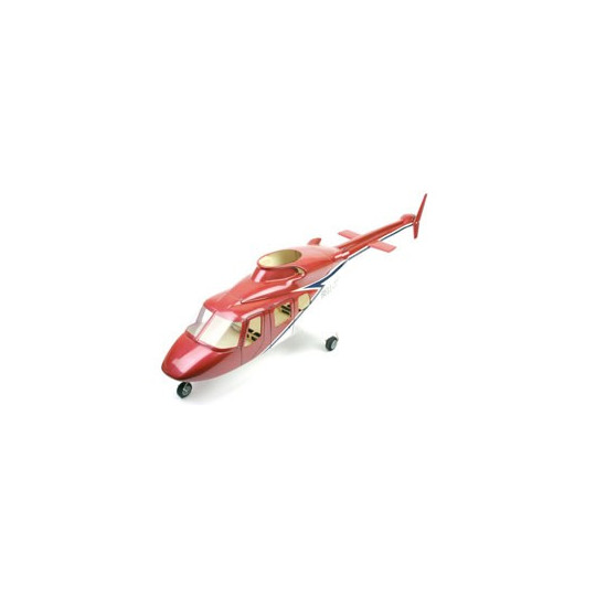 Radio helicopter accessory Fuselage Bell 222 fiber | Scientific-MHD