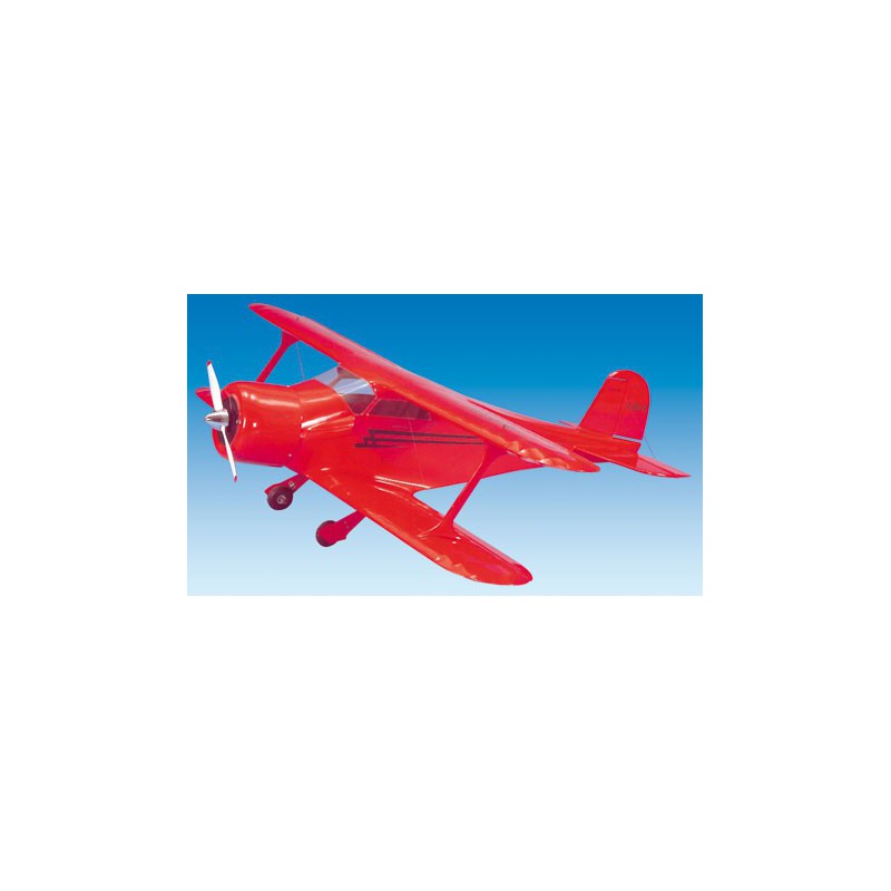 Staggerwing Red Radio Airplane | Scientific-MHD