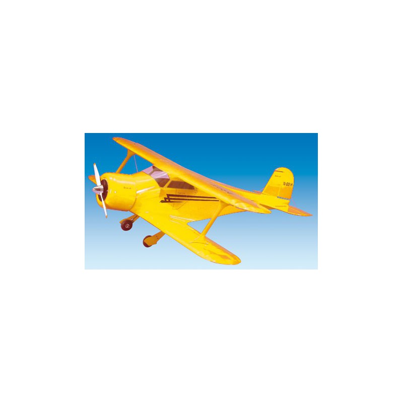 Radio power airplane Staggerwing yellow | Scientific-MHD
