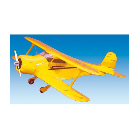 Radio power airplane Staggerwing yellow | Scientific-MHD