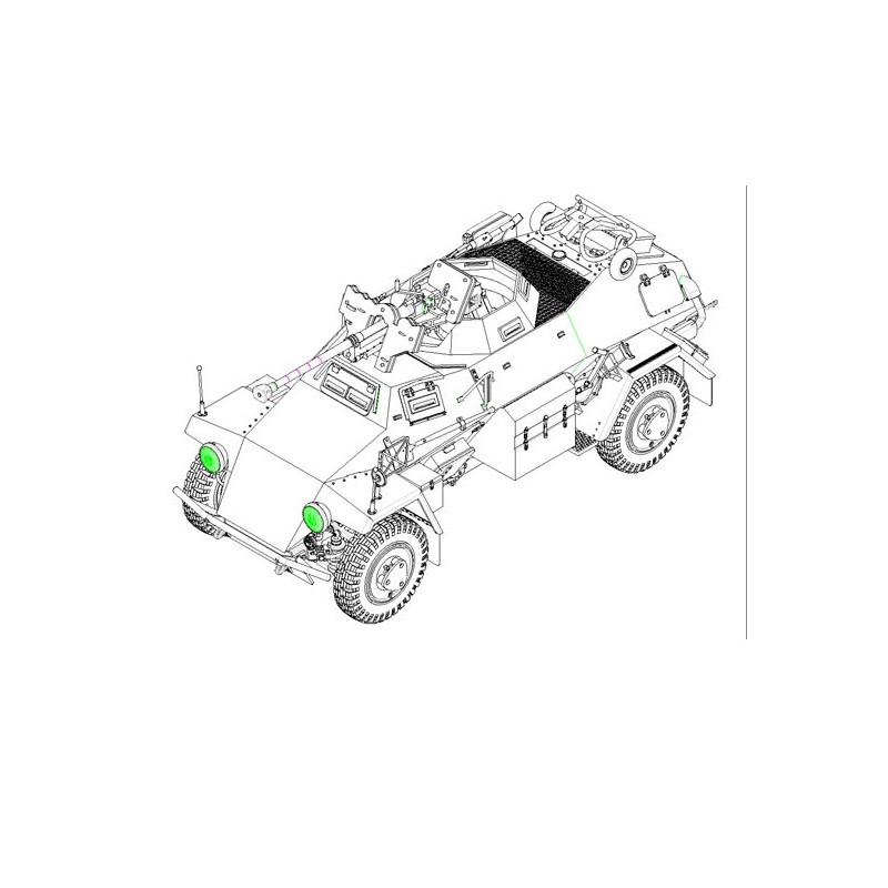 SD.KFZ plastic tank model. 221 German early 1/35 | Scientific-MHD