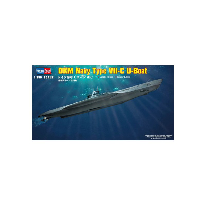 Plastic boat model type VII-C U-BOAT 1/350 | Scientific-MHD