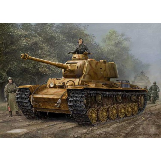 Plastic tank model German PZ.KPFW KV-1 756R1/48 Plastic tank model German PZ.KPFW KV-1 756R1/48 | Scientific-MHD