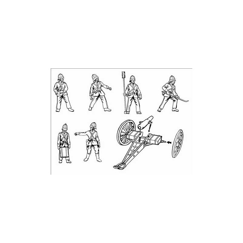 Colonial war artillery figurine | Scientific-MHD Colonial war artillery figurine | Scientific-MHD