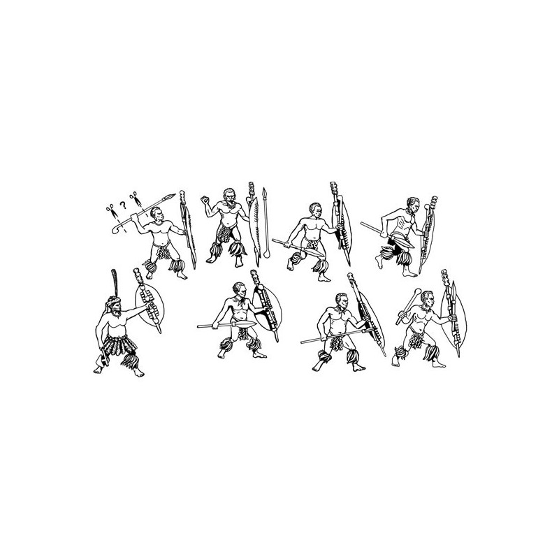 Zoulous 1/72 warriors figurine | Scientific-MHD