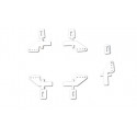 Embedded Accessory Guignols Profiles 19mm + Clips (5 pcs) | Scientific-MHD