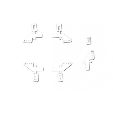 Embedded Accessory Guignols Profiles 19mm + Clips (5 pcs) | Scientific-MHD