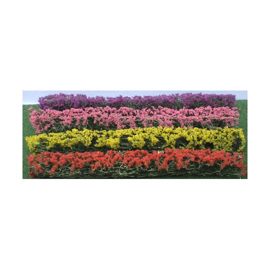 Flower plans hedge of matching colorful plants 125x9x15mm - Hole | Scientific-MHD