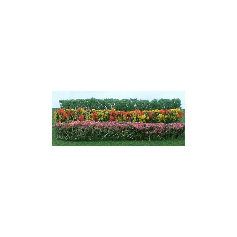 Flower plans hedge of assorted green plants 125x9x15mm - Hole | Scientific-MHD