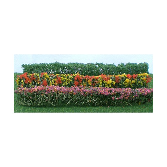 Flower plans hedge of assorted green plants 125x9x15mm - Hole | Scientific-MHD