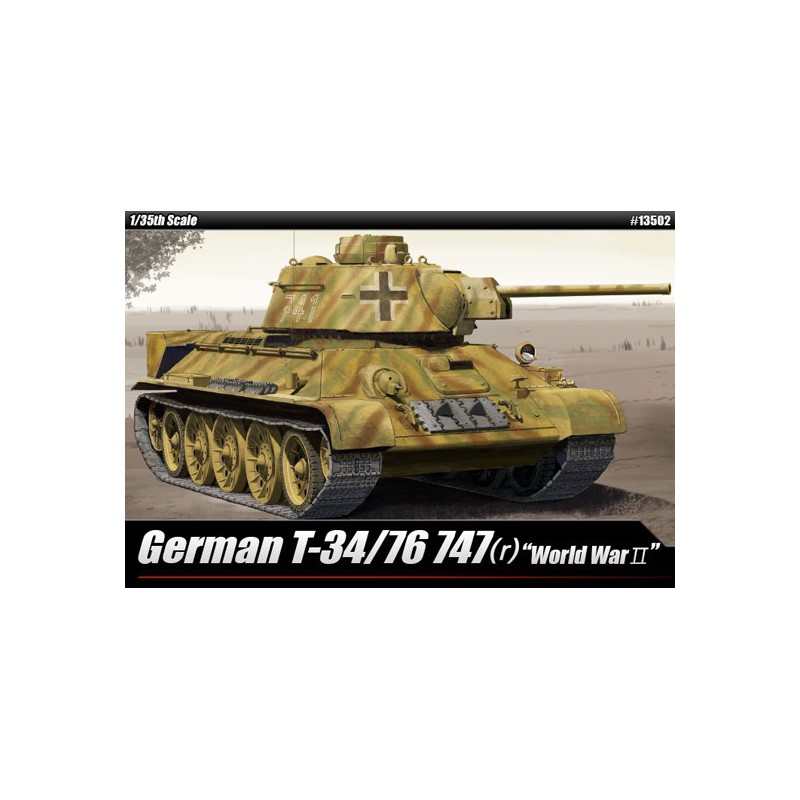 Plastic tank model German T-34/76 747R 1/35 | Scientific-MHD