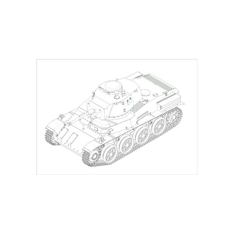 HUNG plastic tank model. 43m Toldi III (C40) 1/35 | Scientific-MHD