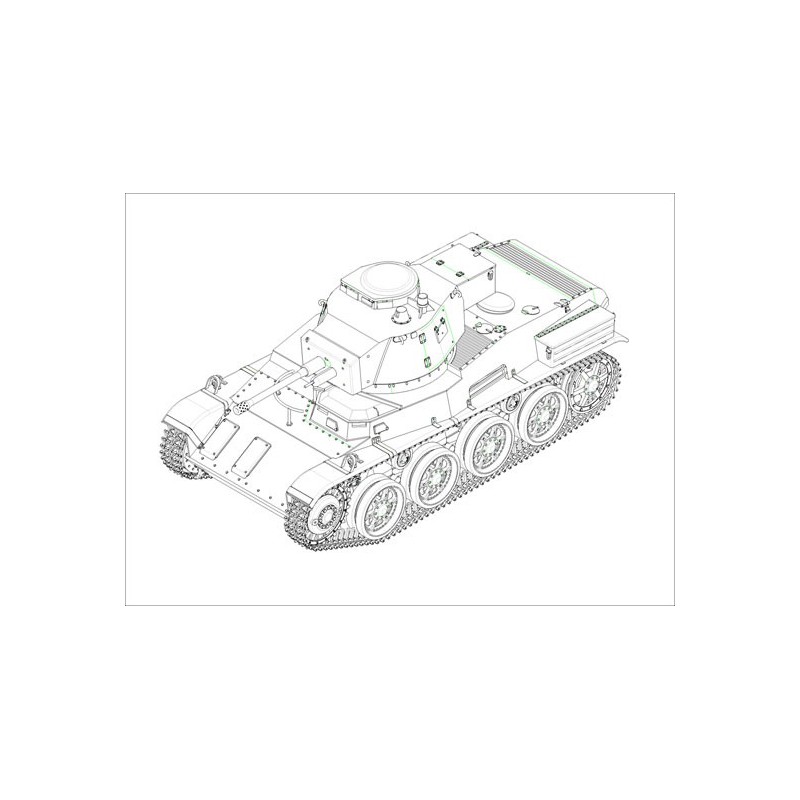 HUNG plastic tank model. 38m Toldi II (B40) 1/35 | Scientific-MHD