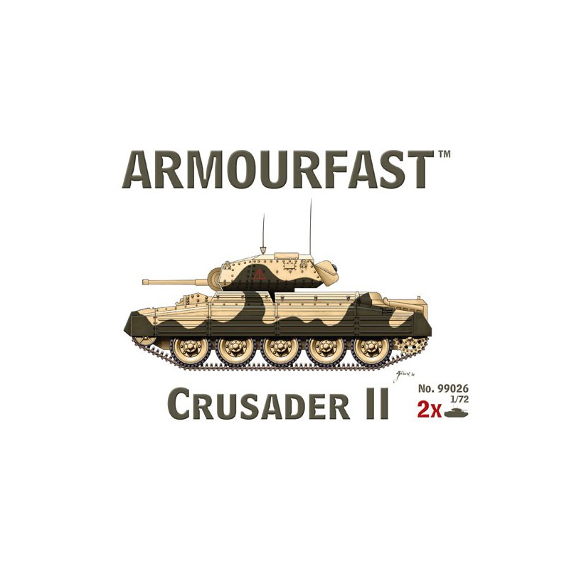 Crusader II 1/72 plastic tank model (2 rooms) | Scientific-MHD
