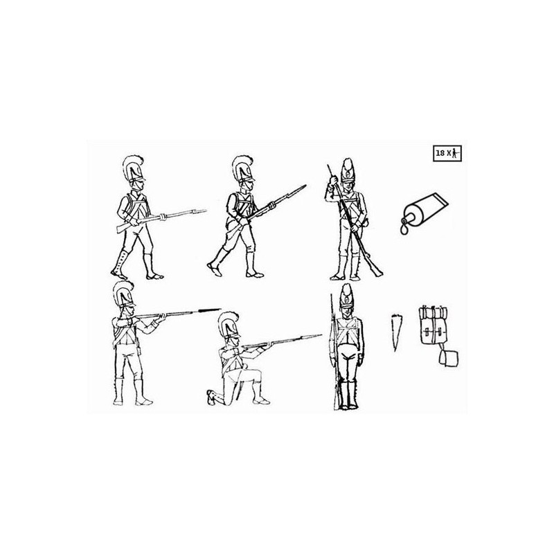 Bavarian 1/32 Bavarian infantry figurine | Scientific-MHD