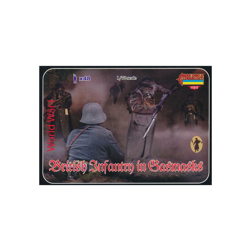 Brit infantry figurine. 1/72 mask | Scientific-MHD