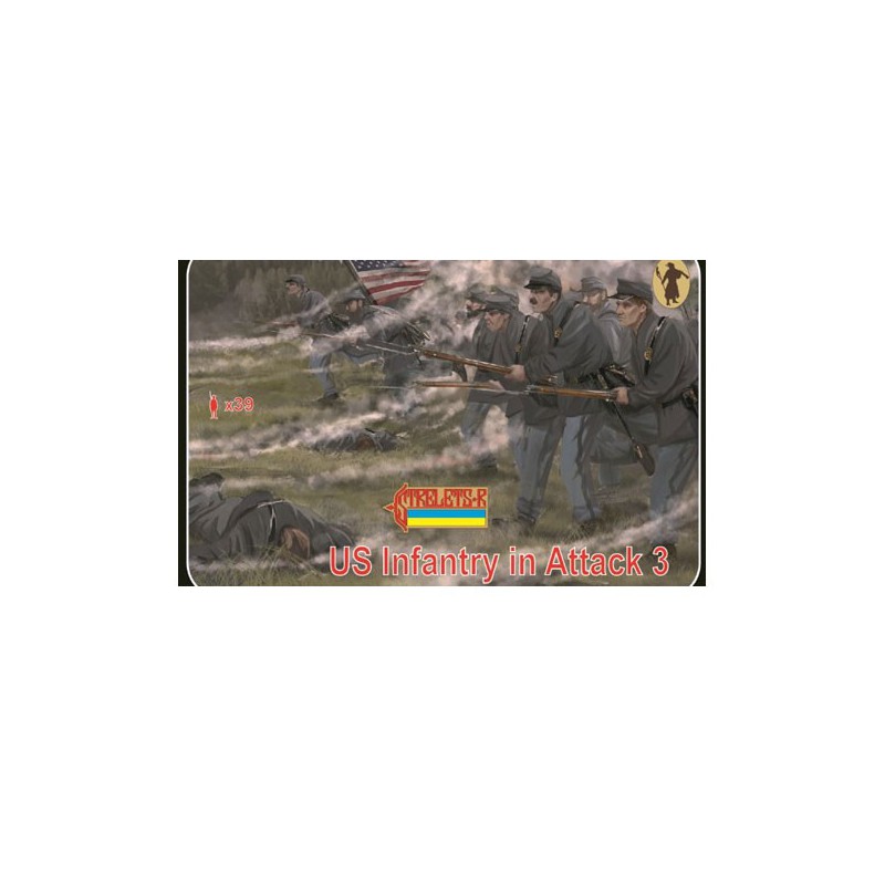 Union Infantry figurine in Attack Gettisbur | Scientific-MHD
