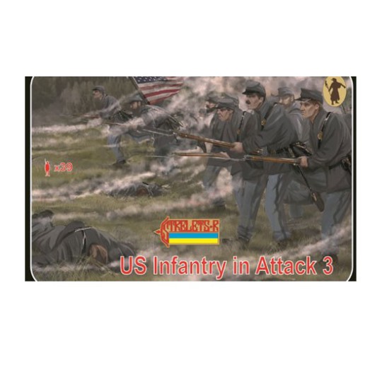 Union Infantry figurine in Attack Gettisbur Union Infantry figurine in Attack Gettisbur | Scientific-MHD