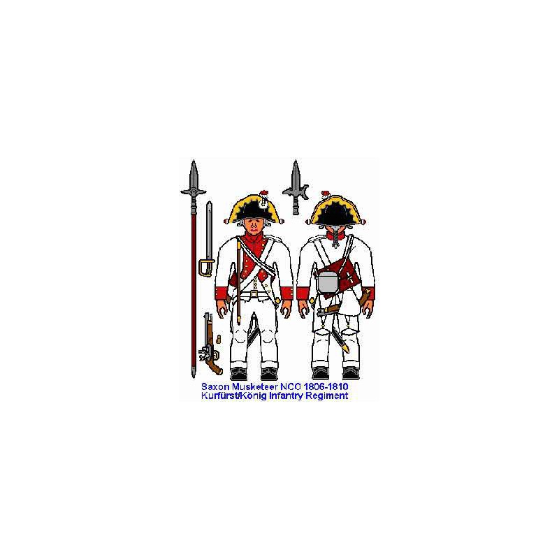 Saxon infantry figurine 1806 1/72 | Scientific-MHD